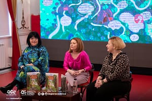 Fondatoarele ALED Fondatoarele ALED la lansarea cărții Roua și Pădurea Fermecată